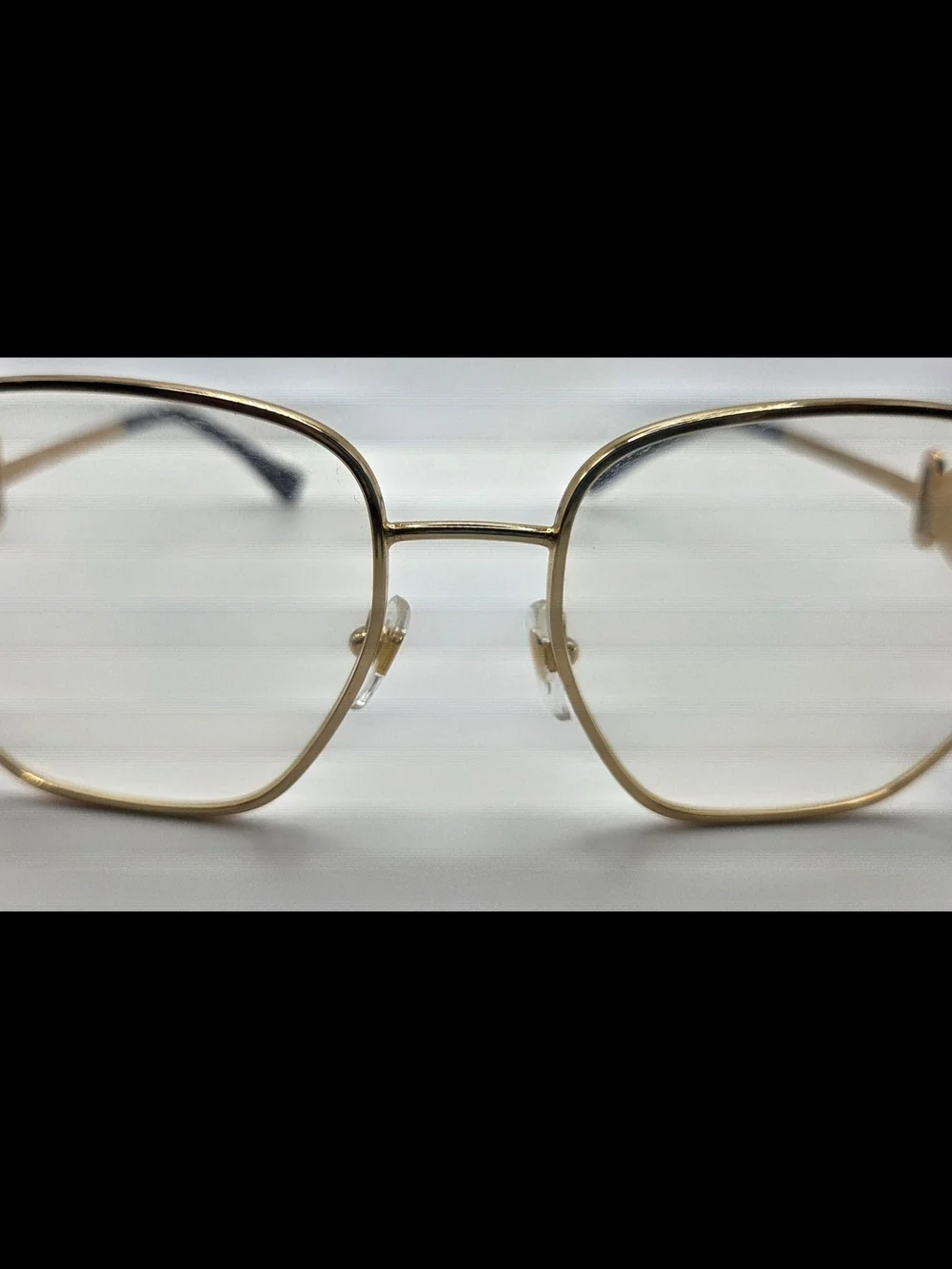 Brand NEW VE1283 Versace Glasses Size 54/18/145 Gold Black Eyeglasses